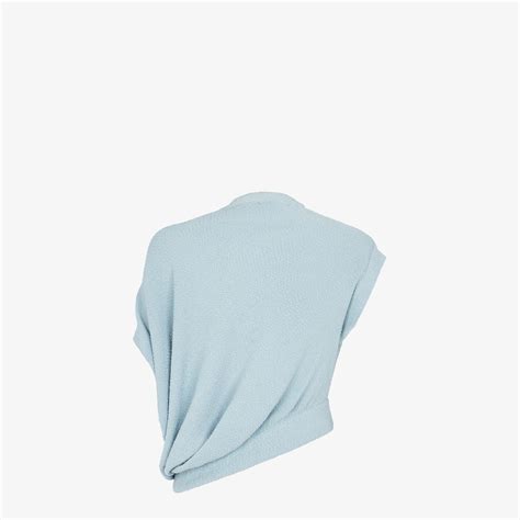 fendi white wool jumper|fendi light blue viscose.